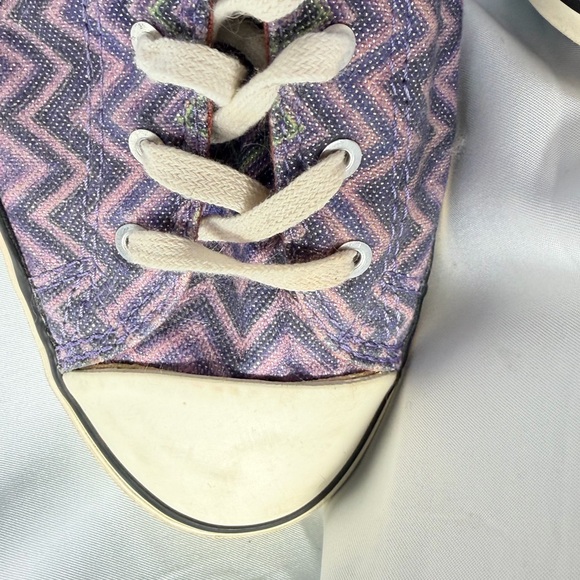 Converse Sz 10 Missoni Purple Metallic High-Tops - Picture 4 of 6